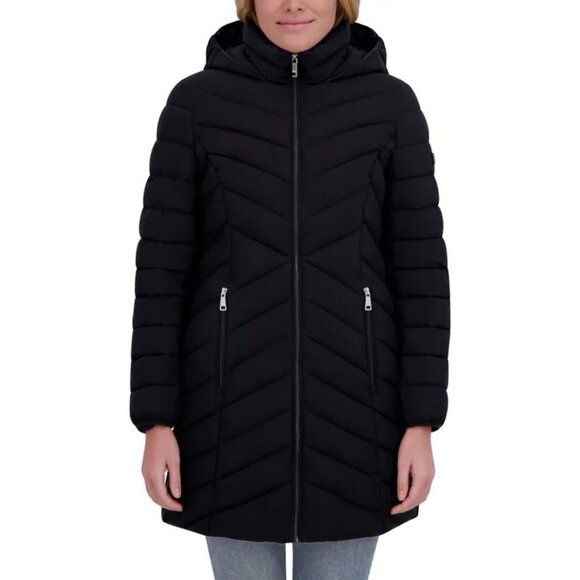 DKNY Women's Stretch Walker Coat - Picture 3 of 10